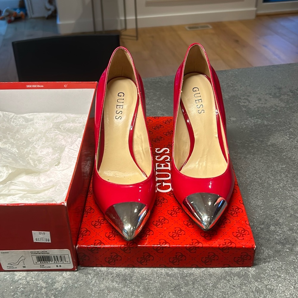 Guess Red Pumps - Red Heels - Red Stillettos